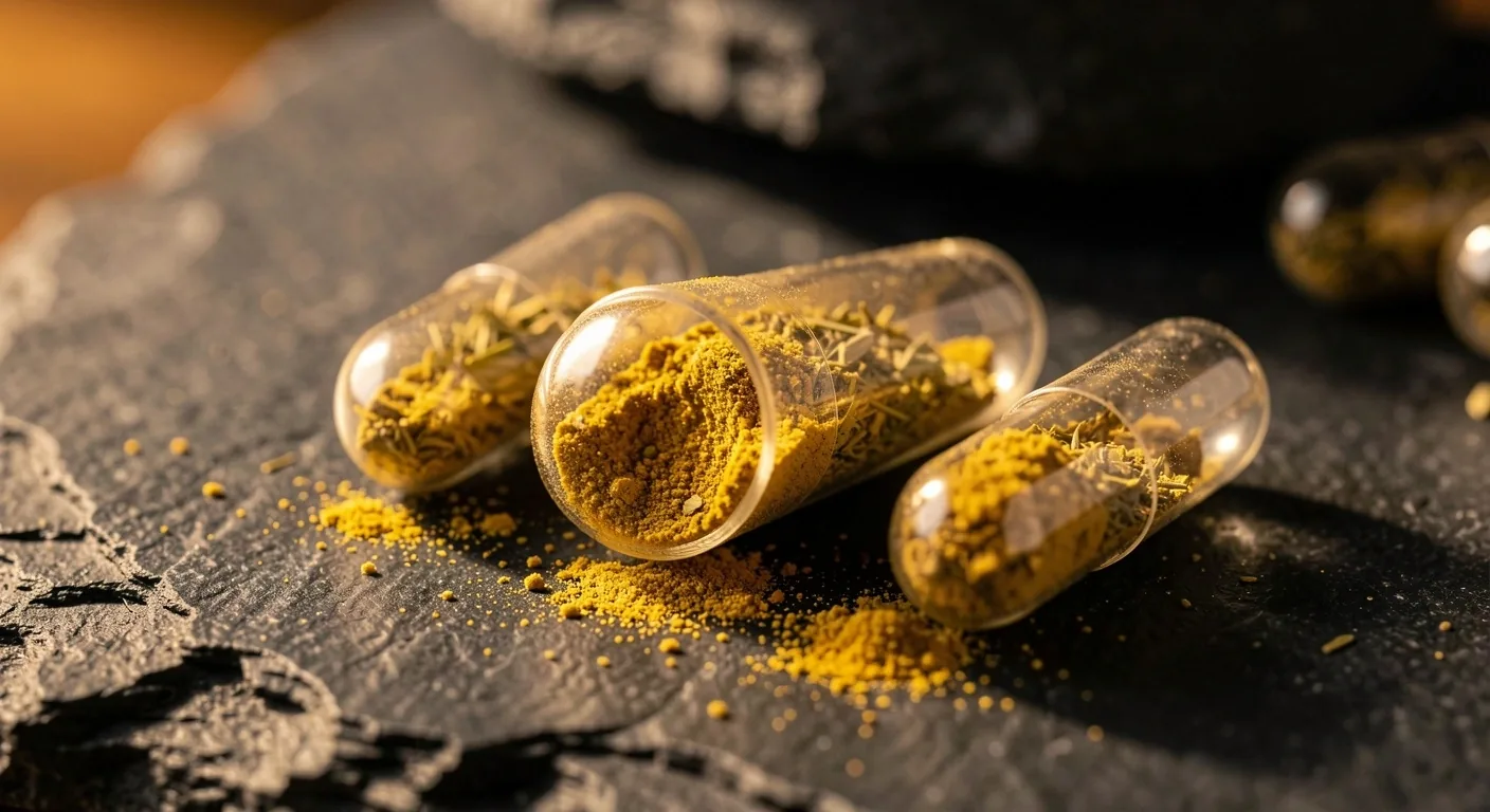 Natural capsules containing herbal powder