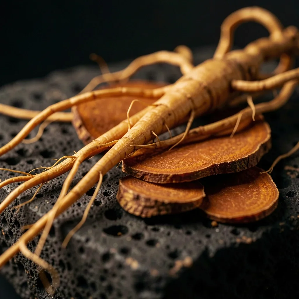 Dried ginseng root